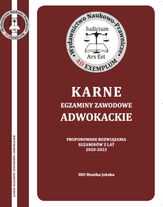 ADWOKACKIE KARNE EGZAMINY ZAWODOWE