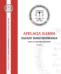 APELACJA KARNA zasady konstruowania