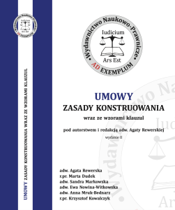 UMOWY zasady konstruowania